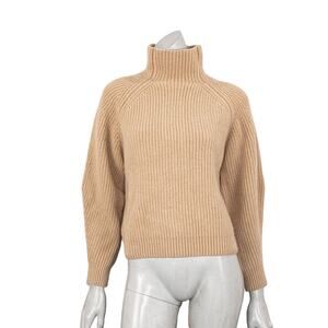 ITMFL In the Mood For Love Ribbed Turtle Neck Sweater Wool Cashmere Sz S
